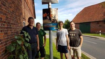 v.l.n.r.: Marcel Dunker, Jan-Lorenz Woitas, Christian Thiee und Marcel Wiegmann