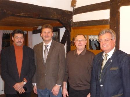 V.l.n.r.: Wolfgang Meier, Stefan Porscha, Wilhelm Ideker und Wilhelm Heidemann